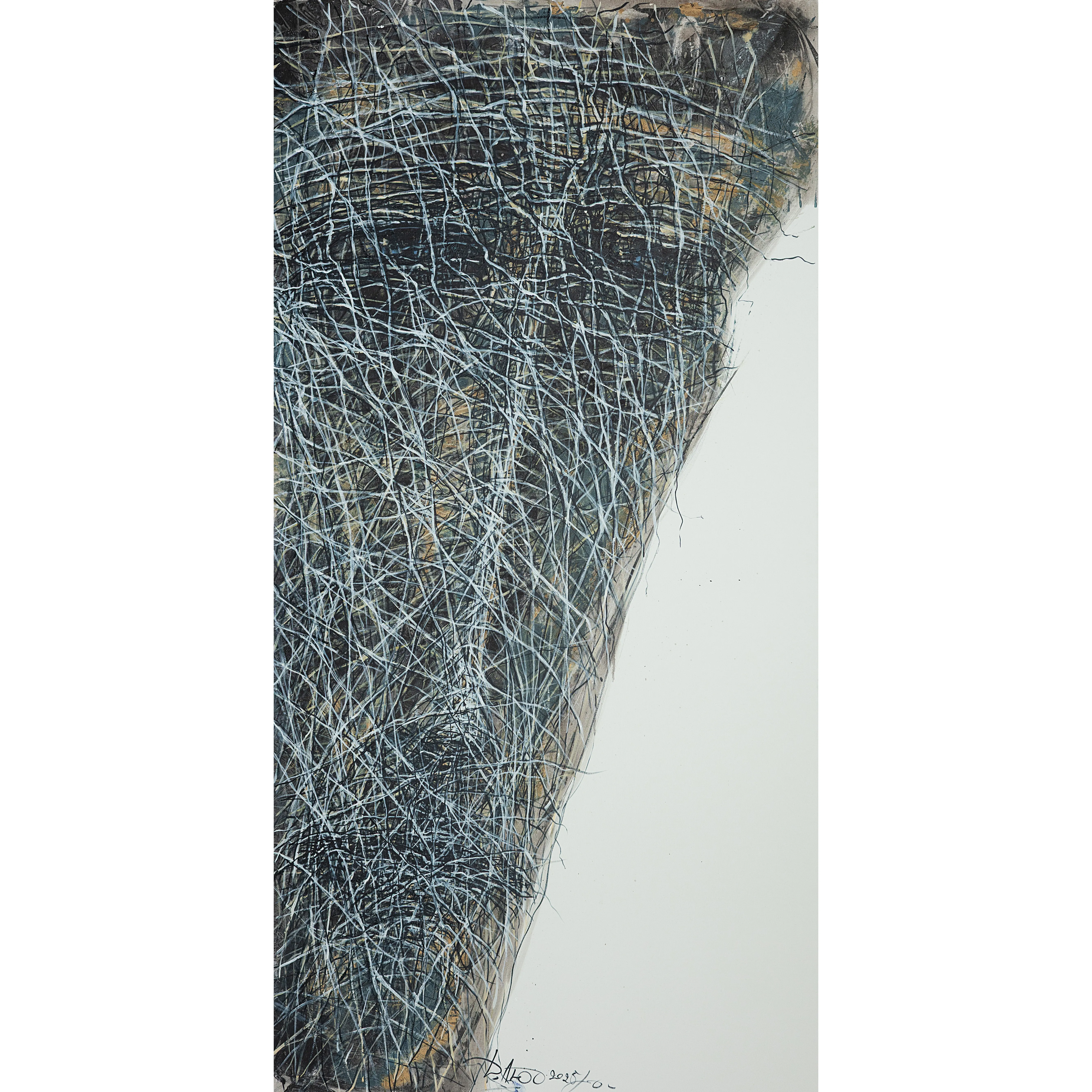 Image of Beside 1 by Liudmyla Davydenko, size: 100x80, made of oil/canvas, Painting medium, from Lviv, part of the Rhizome series, priced at €1200 Photo 1 of 3.