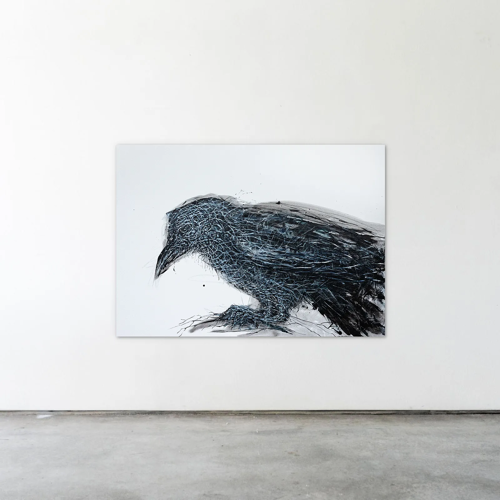 Зображення "Raven" від Людмила Давиденко, розмір: 100х140, матеріали: oil/canvas, медіум: Живопис, місто: Lviv, серія: Ризома, ціна: €2500 Фото 2 з 2.