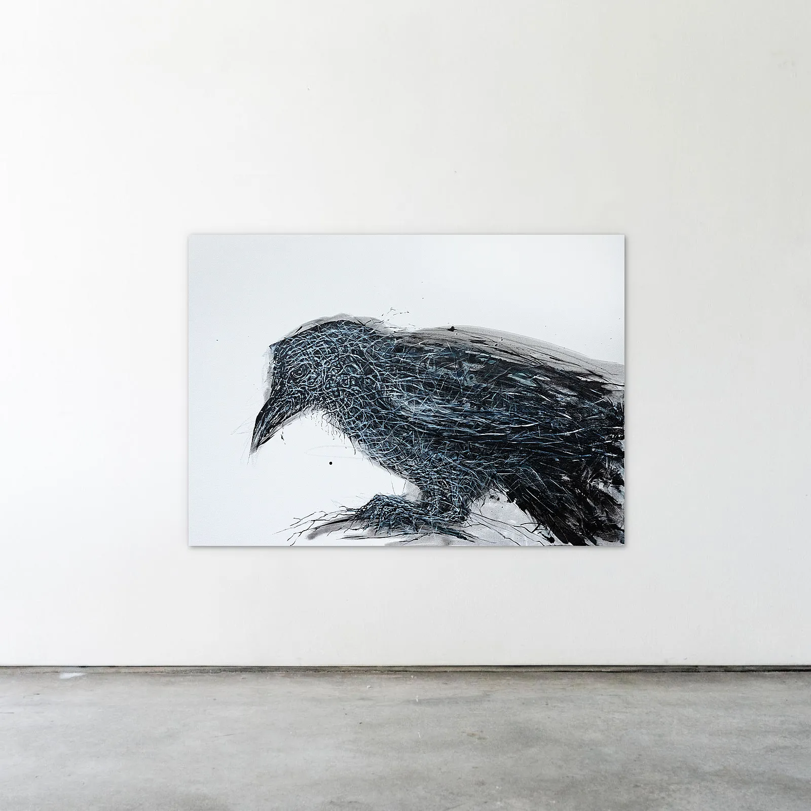 Зображення "Raven" від Людмила Давиденко, розмір: 100х140, матеріали: oil/canvas, медіум: Живопис, місто: Lviv, серія: Ризома, ціна: €2500 Фото 2 з 2.