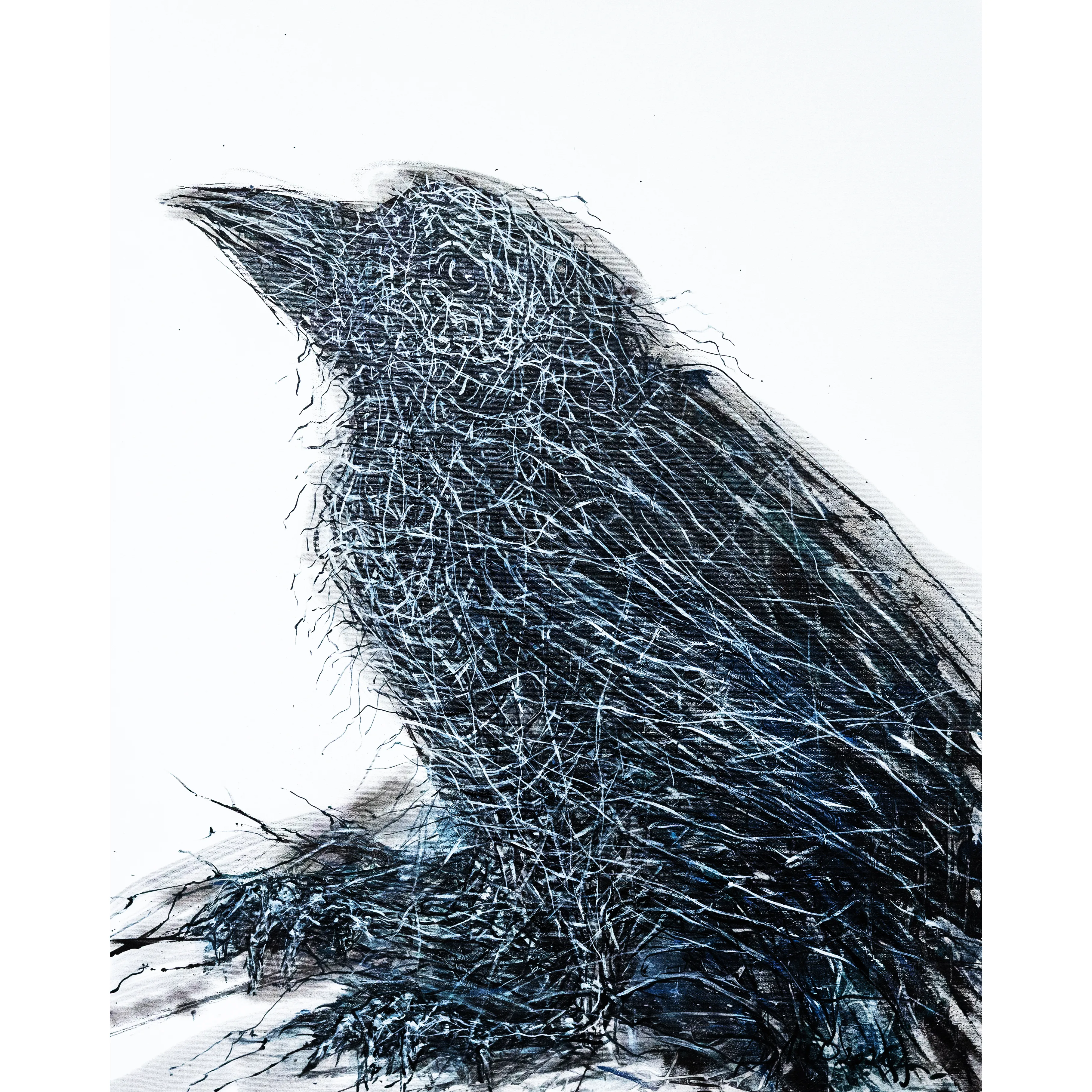 Зображення "Bird 2" від Людмила Давиденко, розмір: 100x80, медіум: Живопис, серія: Ризома, ціна: €1200 Фото 1 з 2.