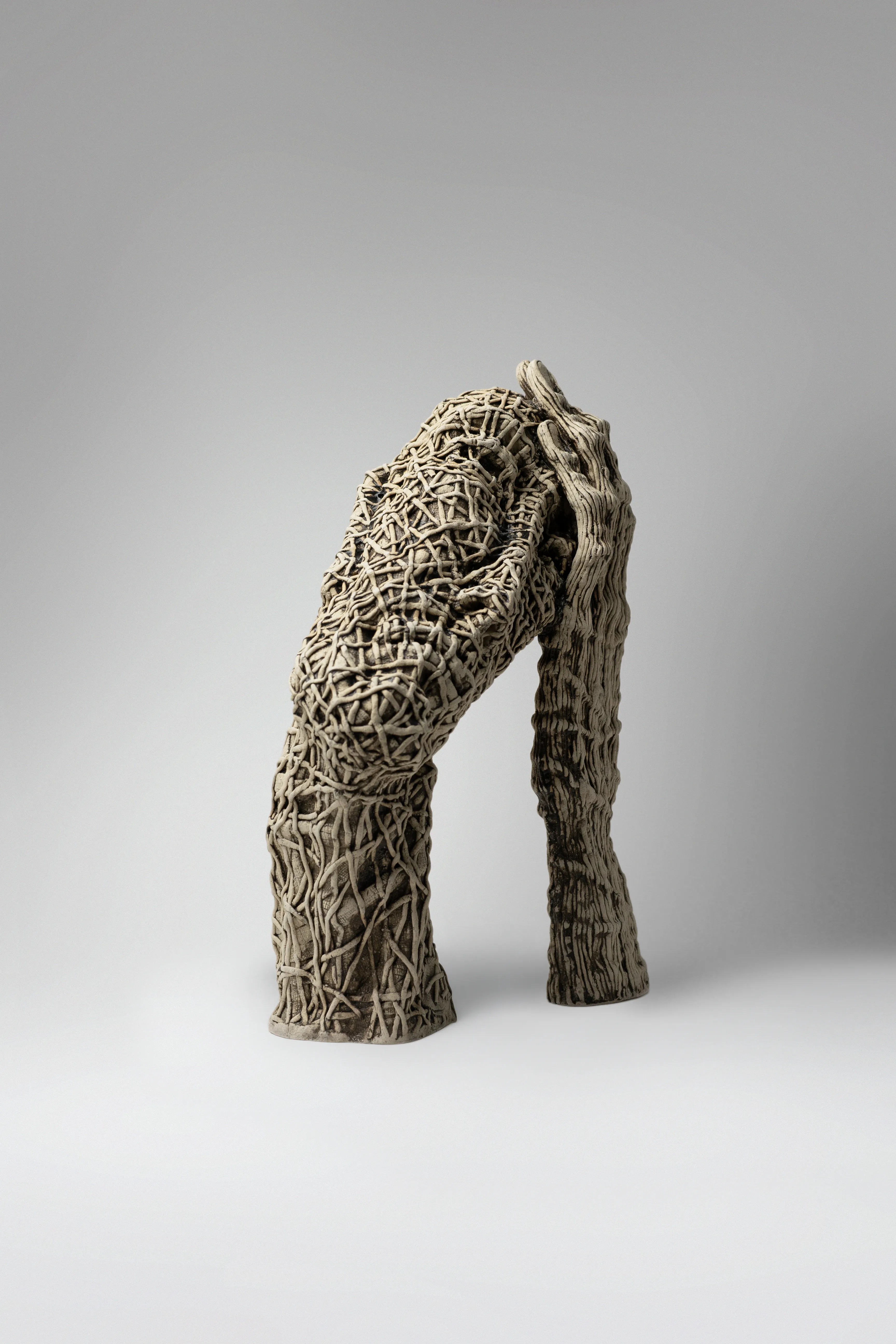 Image of To be by Liudmyla Davydenko, size: 38х30х17 , made of chamotte, glaze, Sculpture medium, from Lviv, part of the Holova/Head series, priced at €1200 Photo 2 of 4.