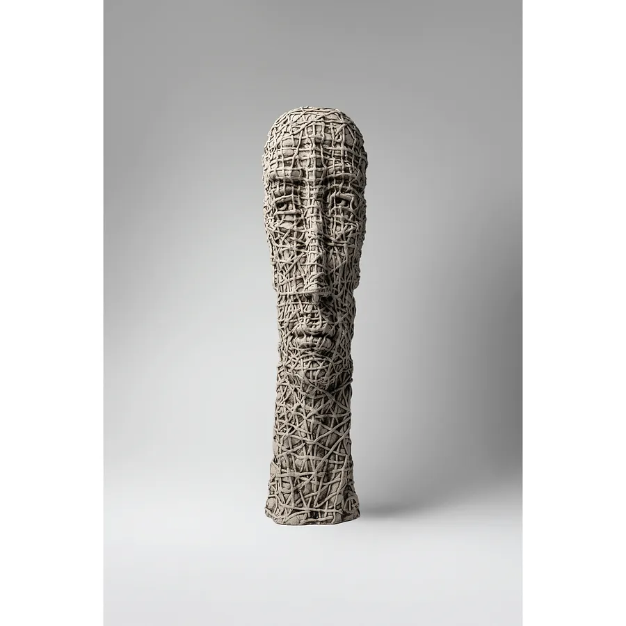 Image of Concentrated by Liudmyla Davydenko, size: 52х13х15, made of oil/canvas, Sculpture medium, from Lviv, part of the Holova/Head series, priced at €999