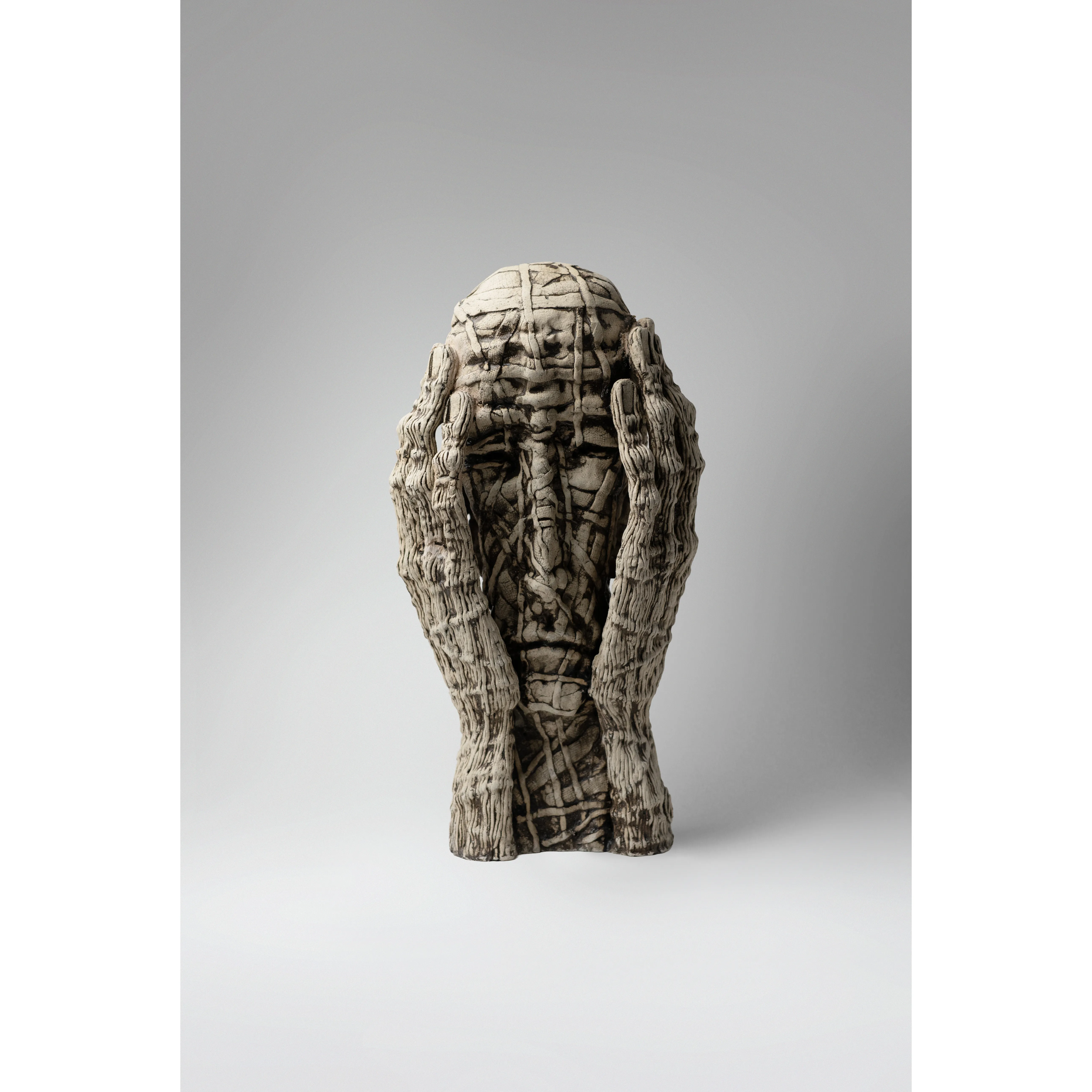 Image of Listen to yourself by Liudmyla Davydenko, size: 41х22х15, made of oil/canvas, Sculpture medium, from Lviv, part of the Holova/Head series, priced at €1200