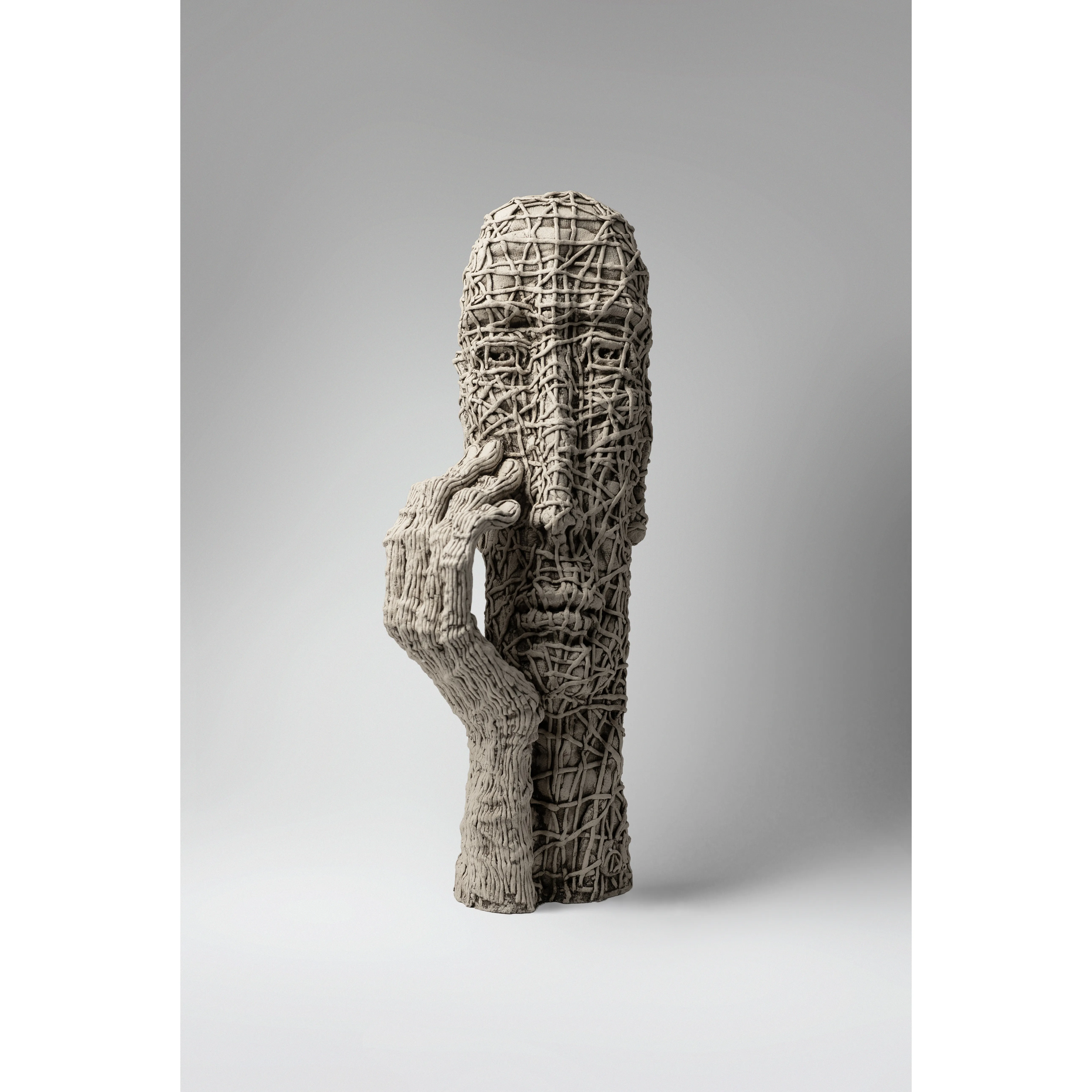 Image of Observe by Liudmyla Davydenko, size: 49х18х18, made of oil/canvas, Sculpture medium, from Lviv, part of the Holova/Head series, priced at €1200