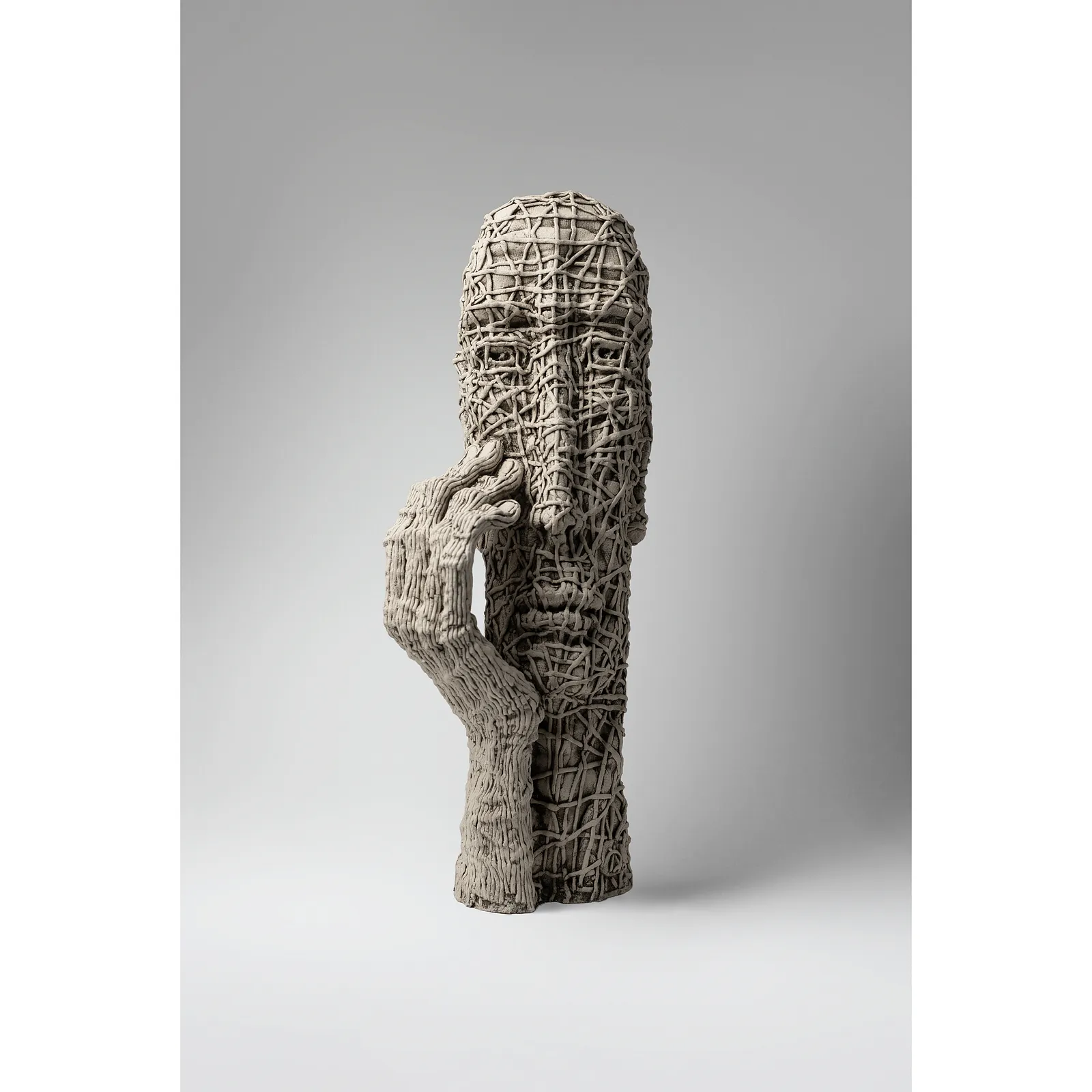 Image of Observe by Liudmyla Davydenko, size: 49х18х18, made of oil/canvas, Sculpture medium, from Lviv, part of the Holova/Head series, priced at €1200