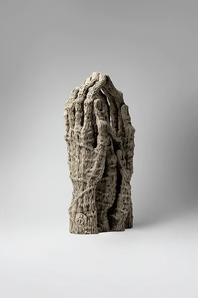 Image of Protect by Liudmyla Davydenko, size: 35х17х12, made of oil/canvas, Sculpture medium, from Lviv, part of the Holova/Head series, priced at €700 Photo 2 of 3.