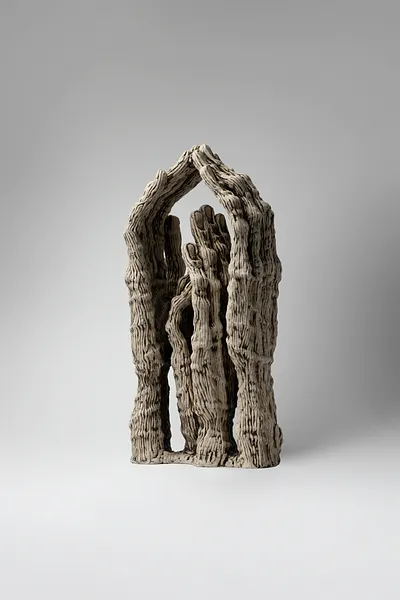 Image of Protect by Liudmyla Davydenko, size: 35х17х12, made of oil/canvas, Sculpture medium, from Lviv, part of the Holova/Head series, priced at €700 Photo 3 of 3.