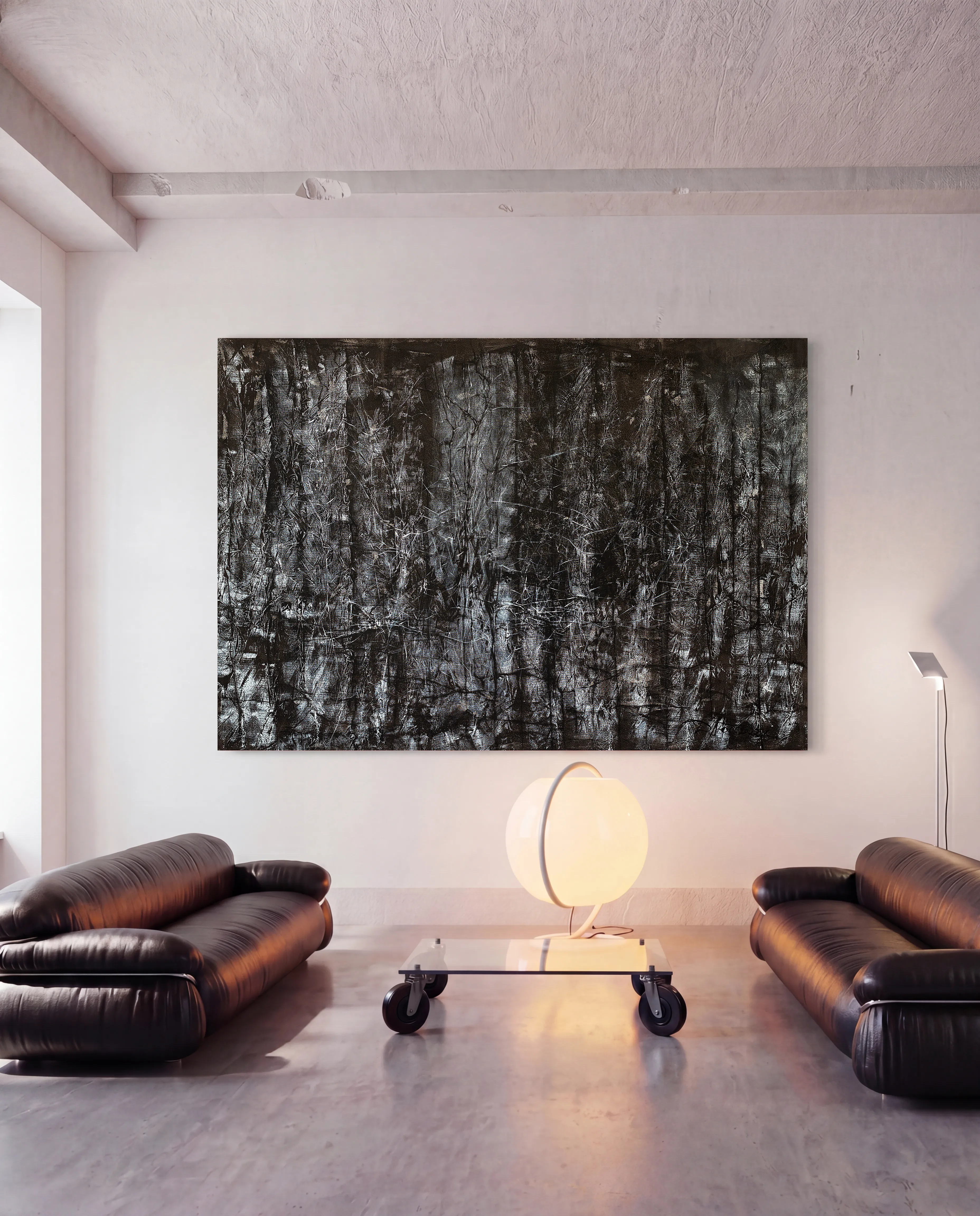 Image of Ash by Liudmyla Davydenko, size: 140х200 cm, made of oil/canvas, Painting medium, from Lviv, part of the Synergetics series, priced at €4500 Photo 3 of 3.