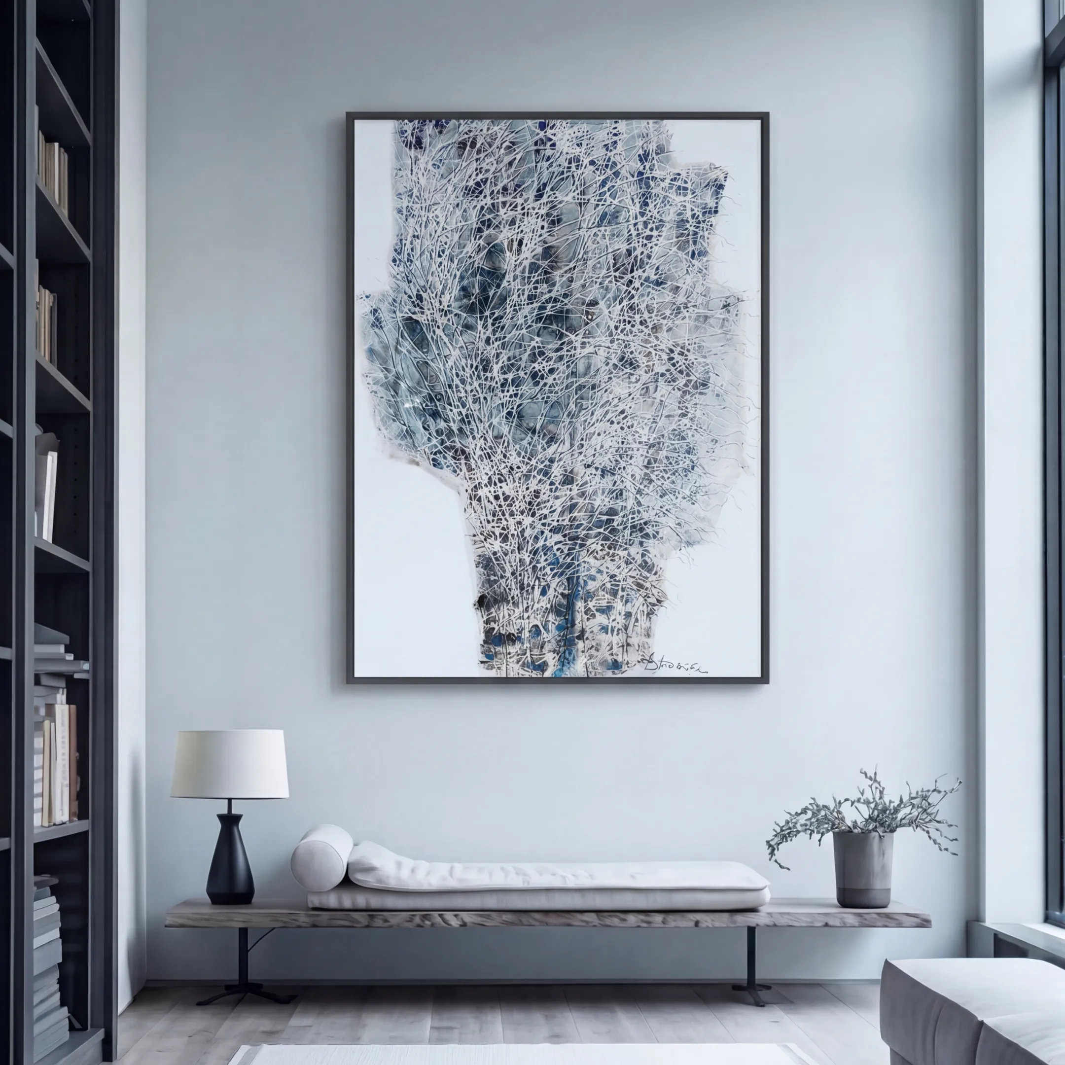 Зображення "Water tree" від Людмила Давиденко, розмір: 120х160, медіум: Живопис, серія: Ізолінії, ціна: €3000 Фото 2 з 2.