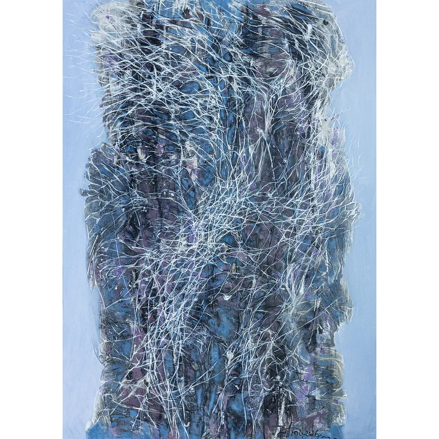 Image of Element 3 by Liudmyla Davydenko, size: 100х140, made of oil/canvas, Painting medium, from Lviv, part of the Isolines series, priced at €2500