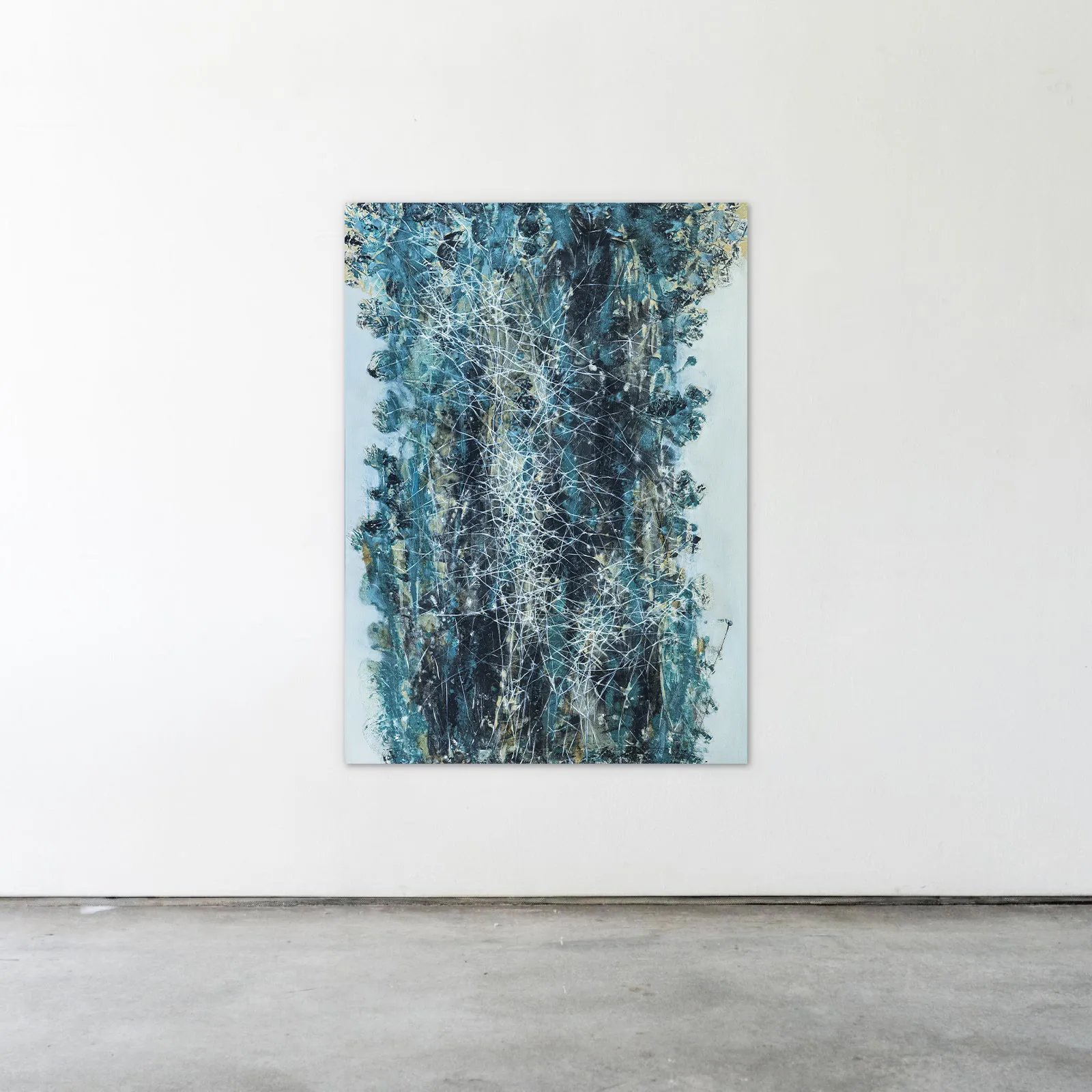 Image of Element 1 by Liudmyla Davydenko, size: 100х140, made of oil/canvas, Painting medium, from Lviv, part of the Isolines series, priced at €2500 Photo 2 of 2.
