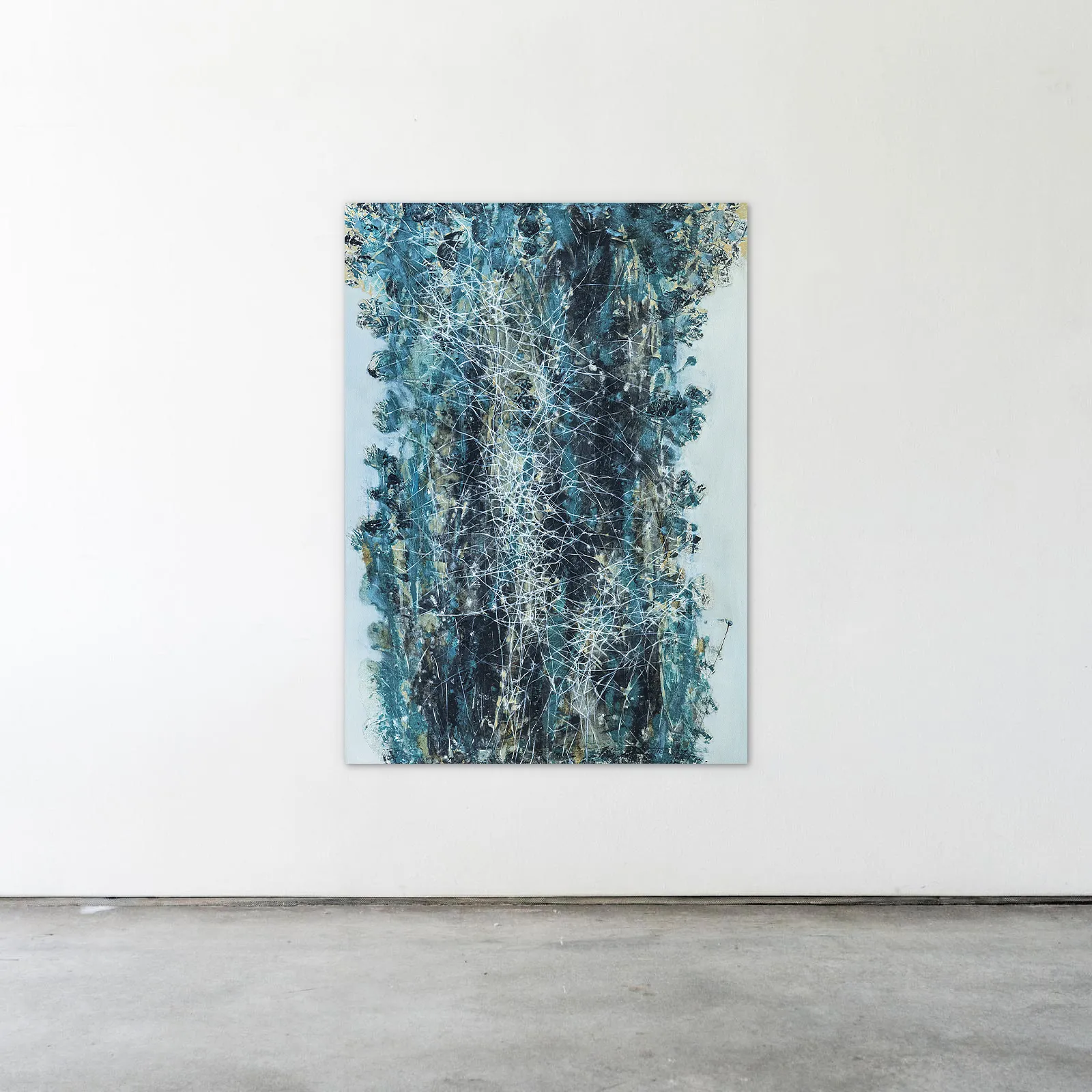 Image of Element 1 by Liudmyla Davydenko, size: 100х140, made of oil/canvas, Painting medium, from Lviv, part of the Isolines series, priced at €2500 Photo 2 of 2.