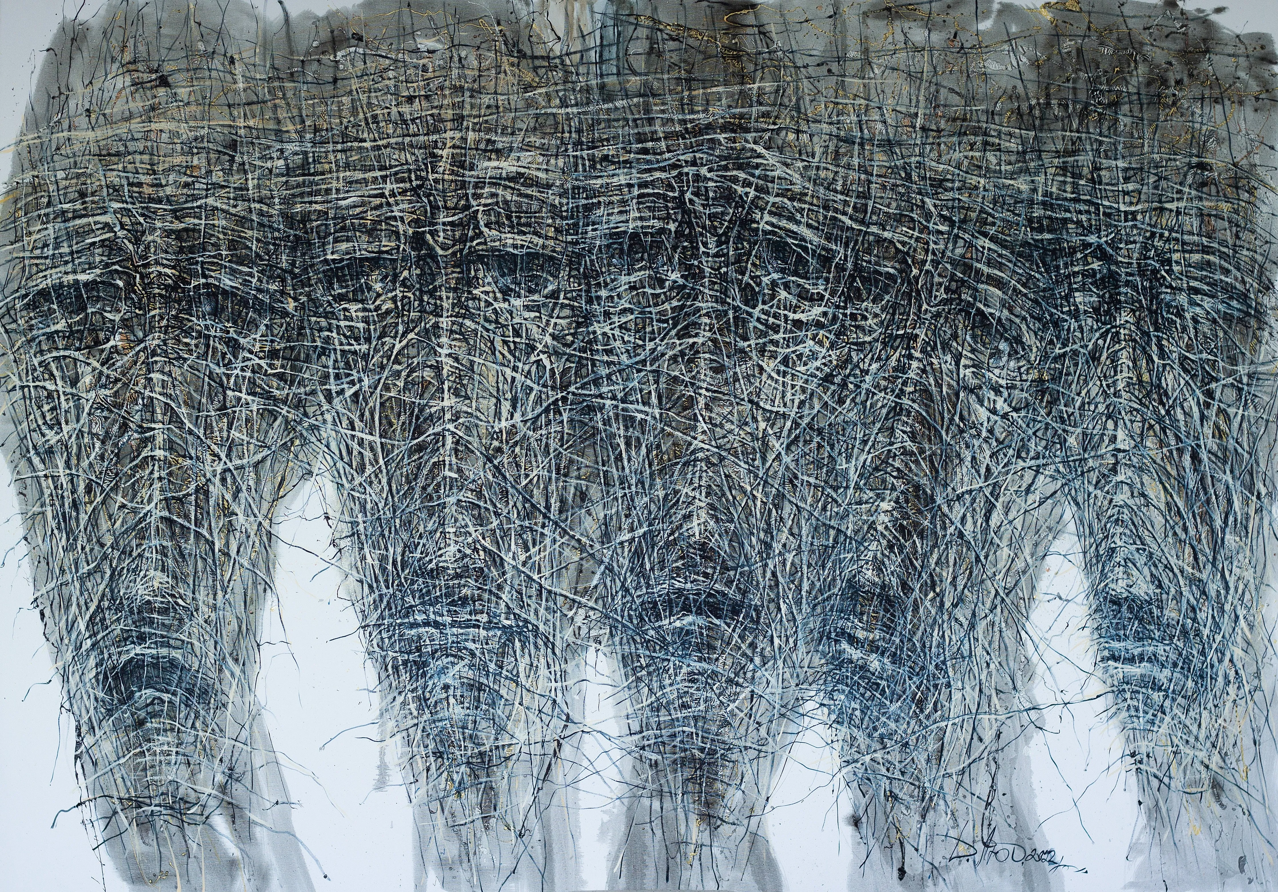 Image of Unity by Liudmyla Davydenko, size: 200х140, made of oil / canvas, Painting medium, part of the Holova/Head series, priced at €5000