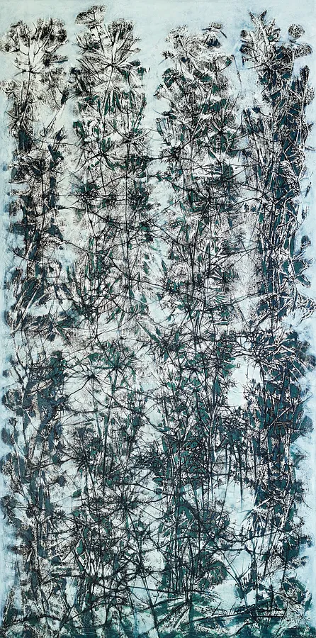 Зображення "Висока трава" від Людмила Давиденко, розмір: 200х100, матеріали: олія/полотно, медіум: Живопис, серія: Ізолінії, ціна: €3500 Фото 1 з 2.