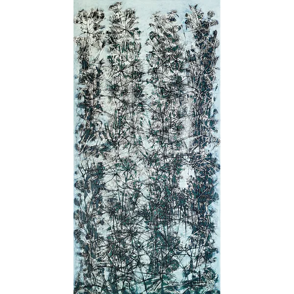 Image of Tall grass by Ludmyla Davydenko, size: 200х100 см, made of oil/canvas, Painting medium, part of the Isolines series, priced at $3000