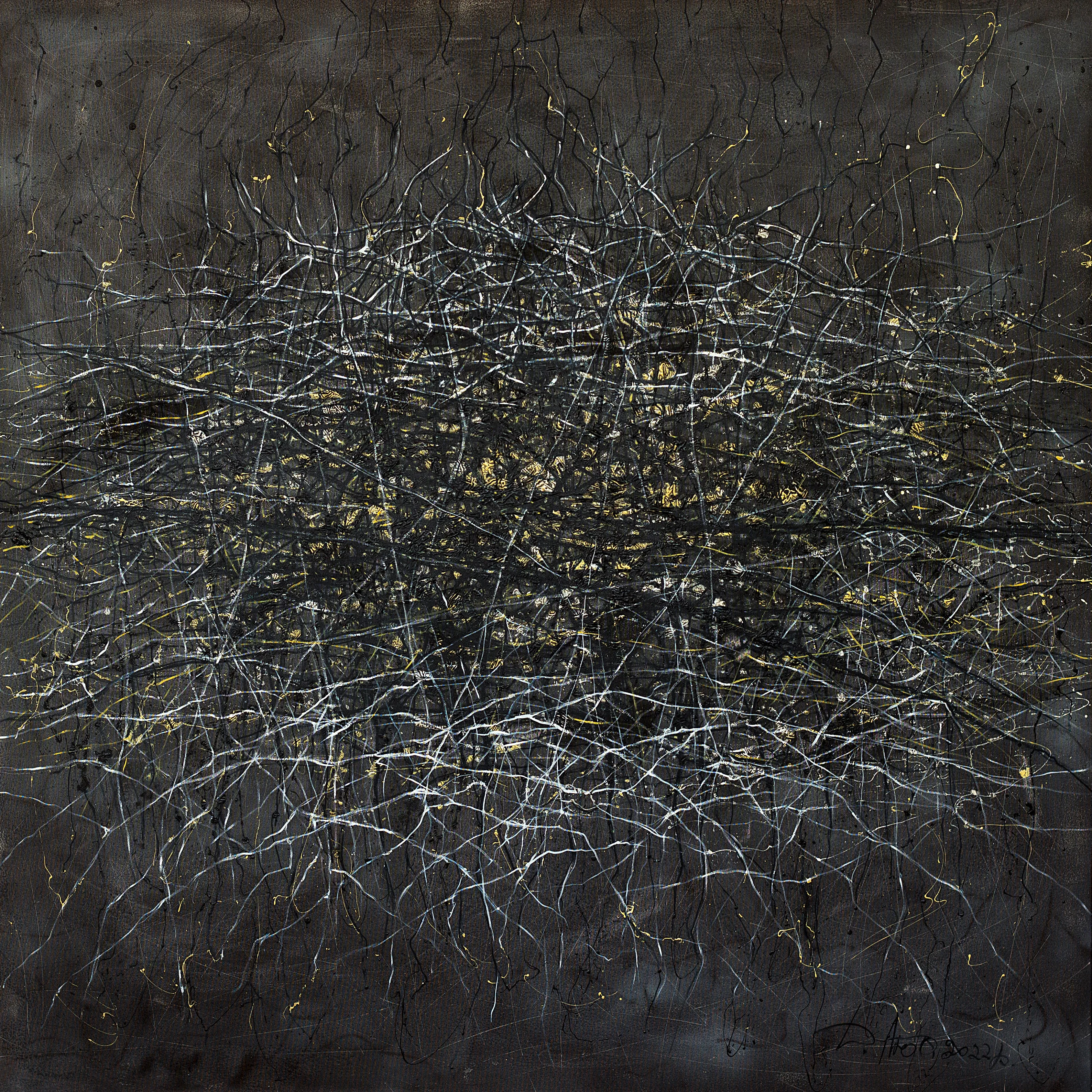 Image of Проникнення 2 by Liudmyla Davydenko, size: 140х140, made of oil/canvas, Painting medium, part of the Isolines series, priced at €3000