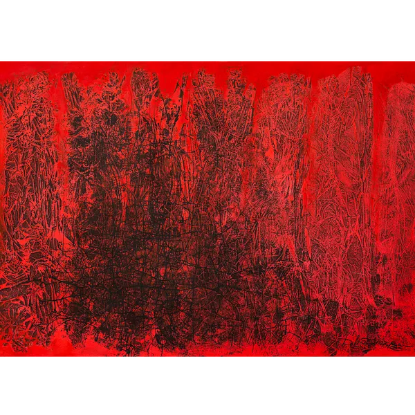 Image of Flame by Liudmyla Davydenko, size: 140х200, made of oil/canvas, Painting medium, part of the Synergetics series, priced at €4500