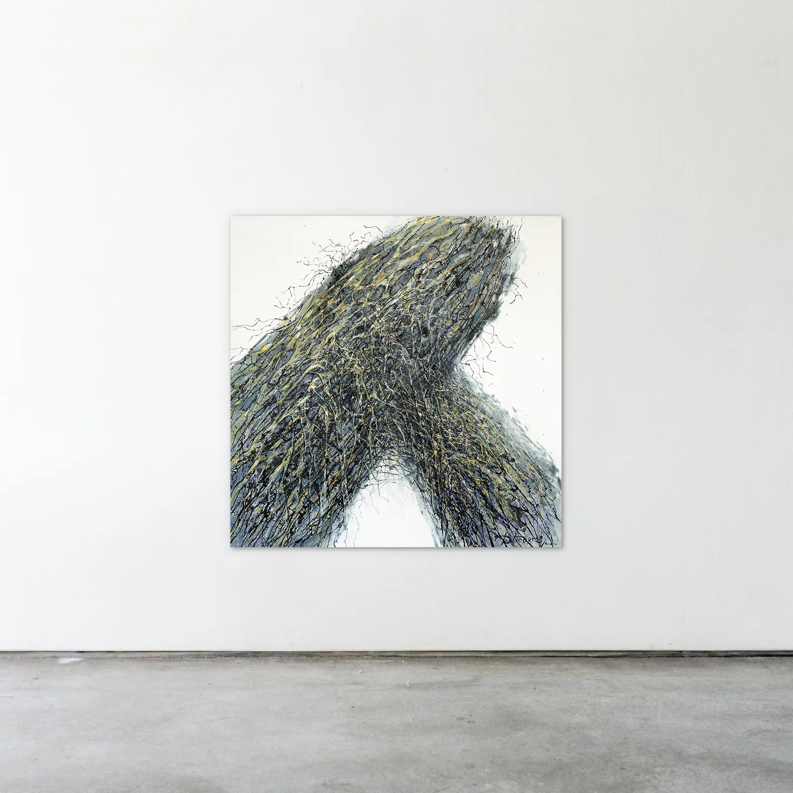 Зображення "Сила" від Людмила Давиденко, розмір: 140х140, матеріали: олія/холст, медіум: Живопис, серія: Ізолінії, ціна: €3000 Фото 2 з 2.