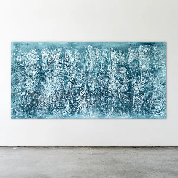 Зображення "Глибока вода" від Людмила Давиденко, розмір: 200х100, матеріали: олія/полотно, медіум: Живопис, серія: Ризома, ціна: €4000 Фото 2 з 2.