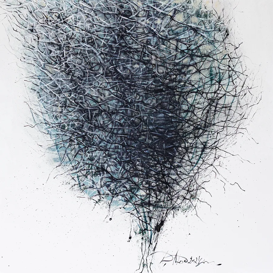 Зображення "Зовнішній вигляд 1" від Людмила Давиденко, розмір: 100х100, матеріали: олія/полотно, медіум: Живопис, серія: Ризома, ціна: €1500 Фото 1 з 2.