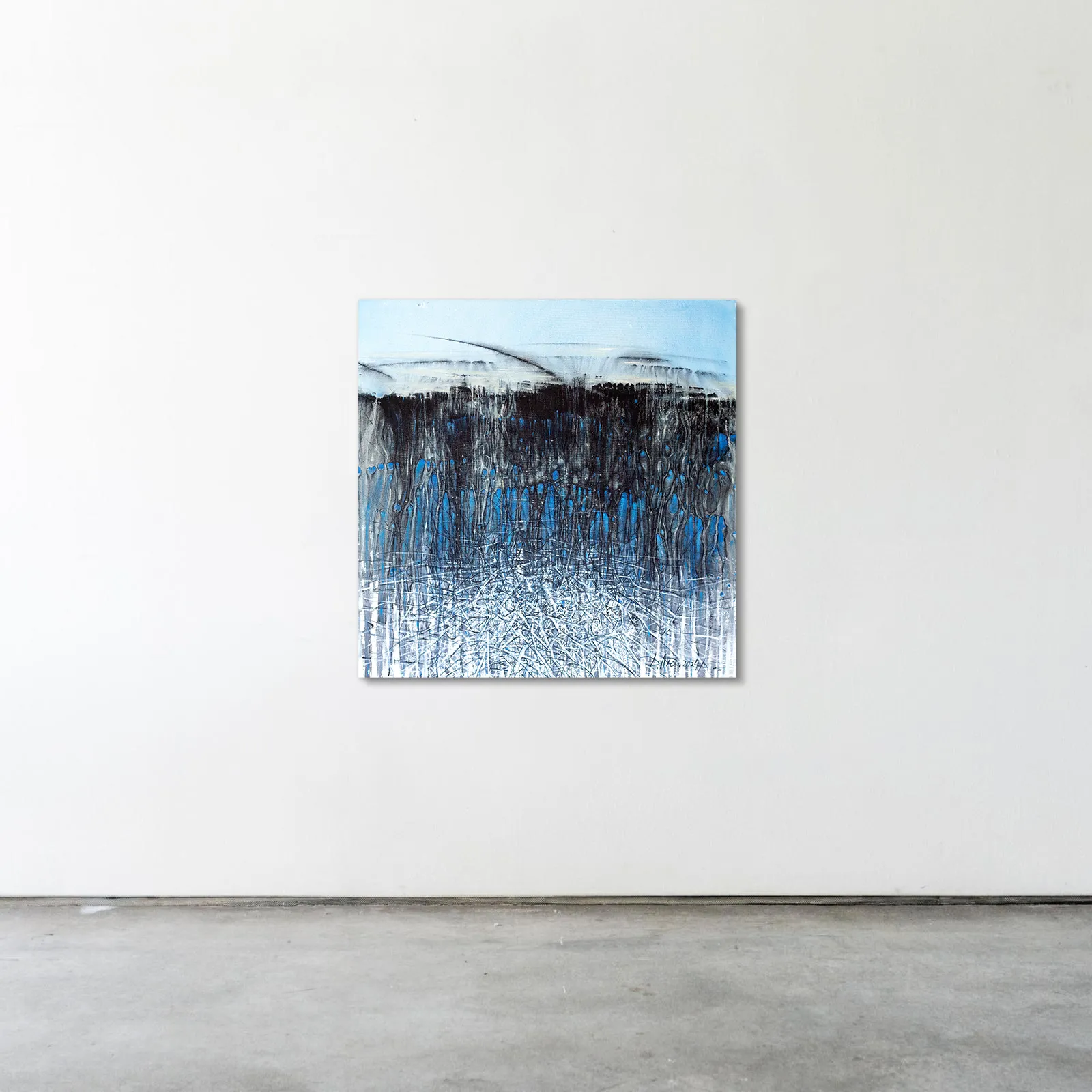 Зображення "Земля 2" від Людмила Давиденко, розмір: 100х100, матеріали: олія/полотно, медіум: Живопис, серія: Сінергетика, ціна: €1500 Фото 2 з 2.