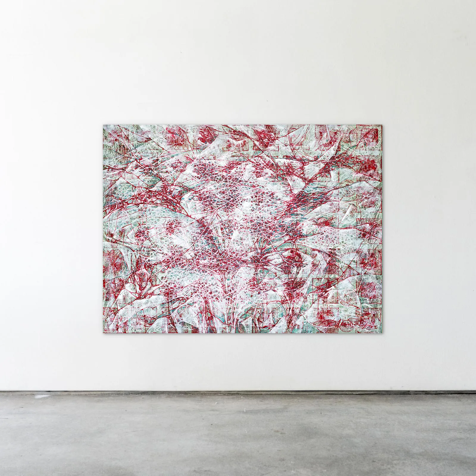 Зображення "Квітка" від Людмила Давиденко, розмір: 120x160, матеріали: олія/полотно, медіум: Живопис, серія: Ізолінії, ціна: €3000 Фото 2 з 2.