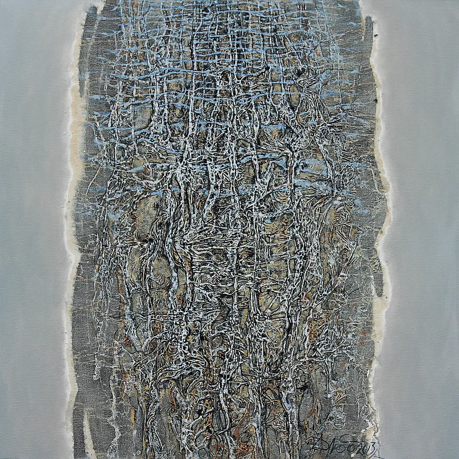 Зображення "Ранок 2" від Людмила Давиденко, розмір: 100x100, матеріали: олія / полотно, медіум: Живопис, серія: Ризома, ціна: €1500 Фото 1 з 2.