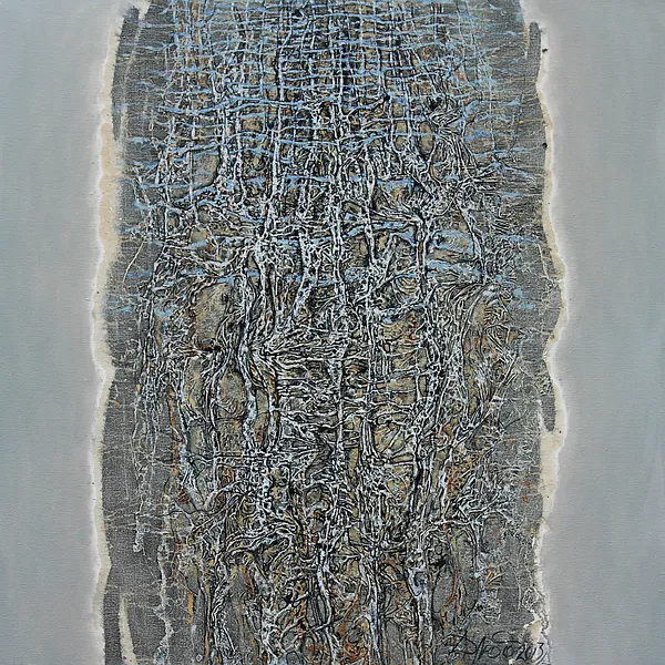 Image of Morning 2 by Liudmyla Davydenko, size: 100x100, made of oil/canvas, Painting medium, part of the Rhizome series, priced at €1500