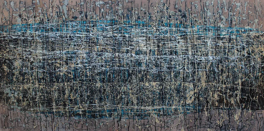 Image of Буз назви by Liudmyla Davydenko, size: 200х100, made of oil/canvas, Painting medium, part of the Rhizome series, priced at €3500 Photo 1 of 2.