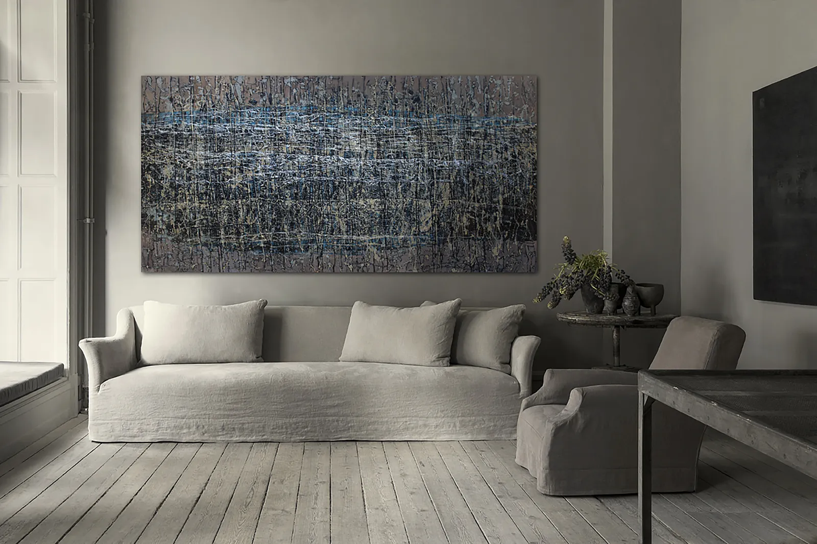 Image of Буз назви by Liudmyla Davydenko, size: 200х100, made of oil/canvas, Painting medium, part of the Rhizome series, priced at €3500 Photo 2 of 2.