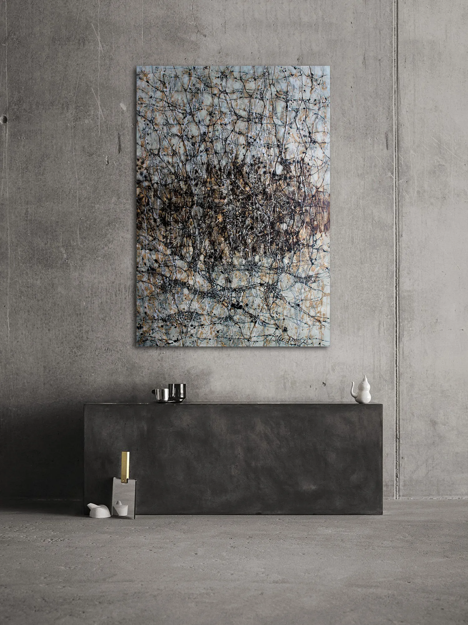 Image of Rhizome by Liudmyla Davydenko, size: 95х130, made of oil/canvas, Painting medium, part of the Rhizome series, priced at $2000 Photo 2 of 2.