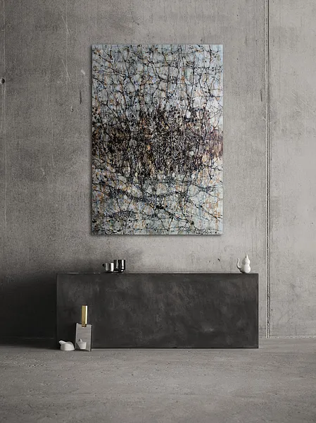 Image of Rhizome by Liudmyla Davydenko, size: 95х130, made of oil/canvas, Painting medium, part of the Rhizome series, priced at $2000 Photo 2 of 2.