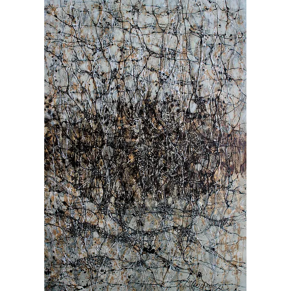 Image of Rhizome by Liudmyla Davydenko, size: 95х130, made of oil/canvas, Painting medium, part of the Rhizome series, priced at $2000