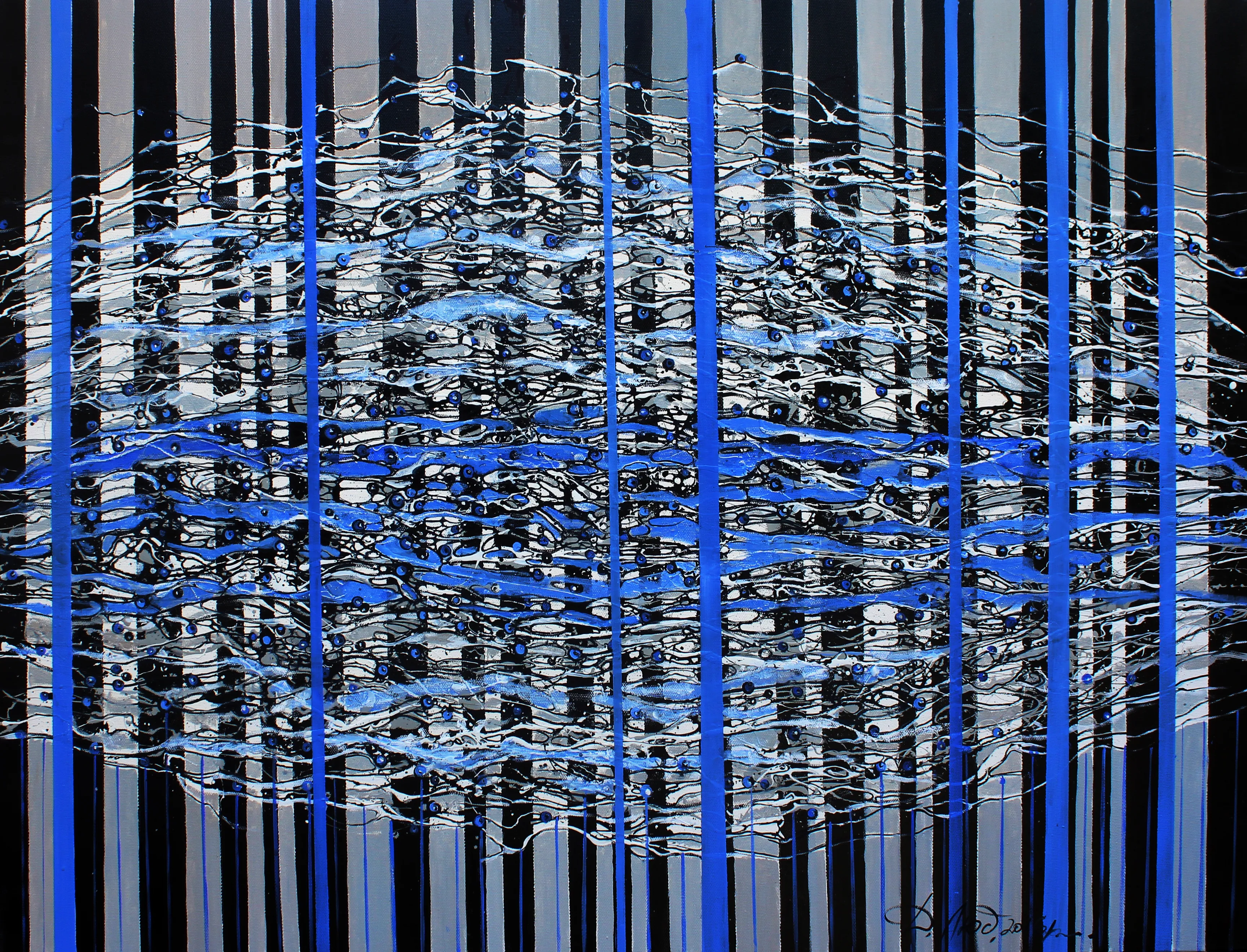 Image of Stigmata cold by Liudmyla Davydenko, size: 100х130, made of oil/canvas, Painting medium, part of the Rhizome series, priced at €2000