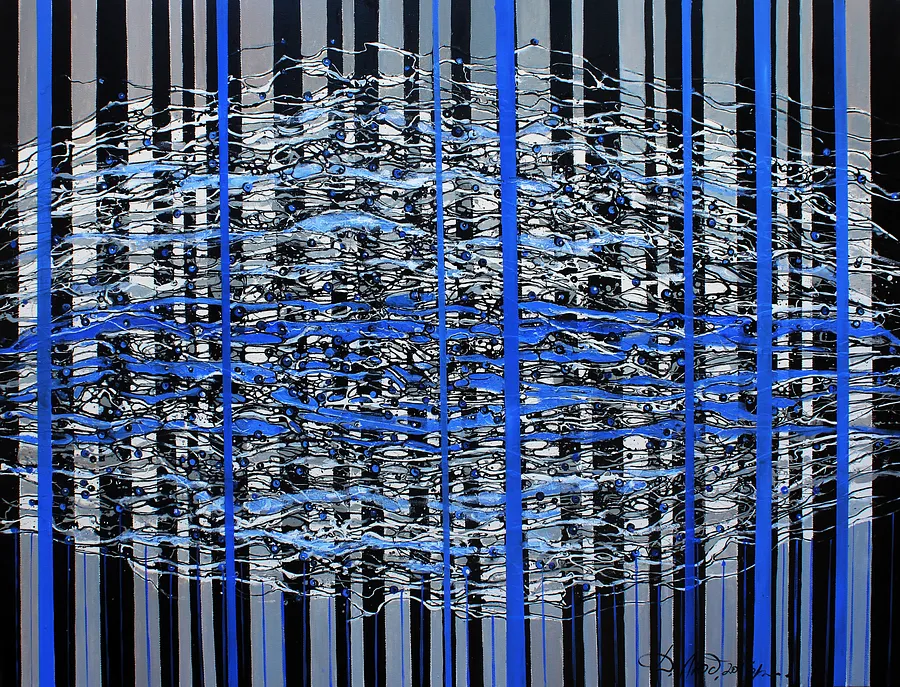 Image of Stigmata cold by Liudmyla Davydenko, size: 100х130, made of oil/canvas, Painting medium, part of the Rhizome series, priced at €2000 Photo 1 of 2.