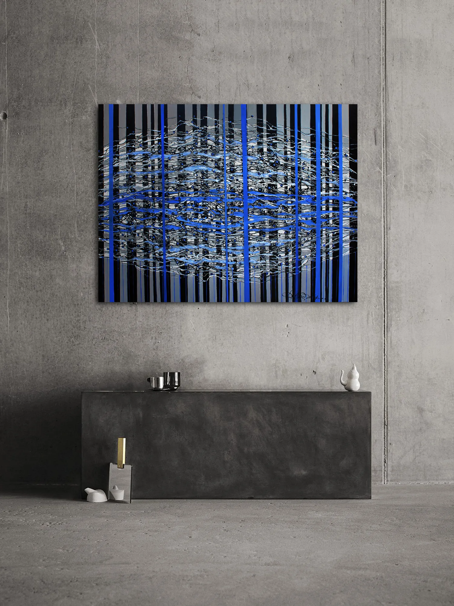 Image of Stigmata cold by Liudmyla Davydenko, size: 100х130, made of oil/canvas, Painting medium, part of the Rhizome series, priced at €2000 Photo 2 of 2.