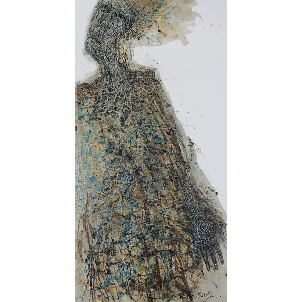 Image of Rise over by Liudmyla Davydenko, size: 100х200, made of oil/canvas, Painting medium, part of the Holova/Head series, priced at €3500