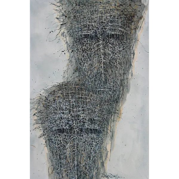 Image of In seguence 1 by Liudmyla Davydenko, size: 100х150, made of oil/canvas, Painting medium, part of the Holova/Head series, priced at €2500