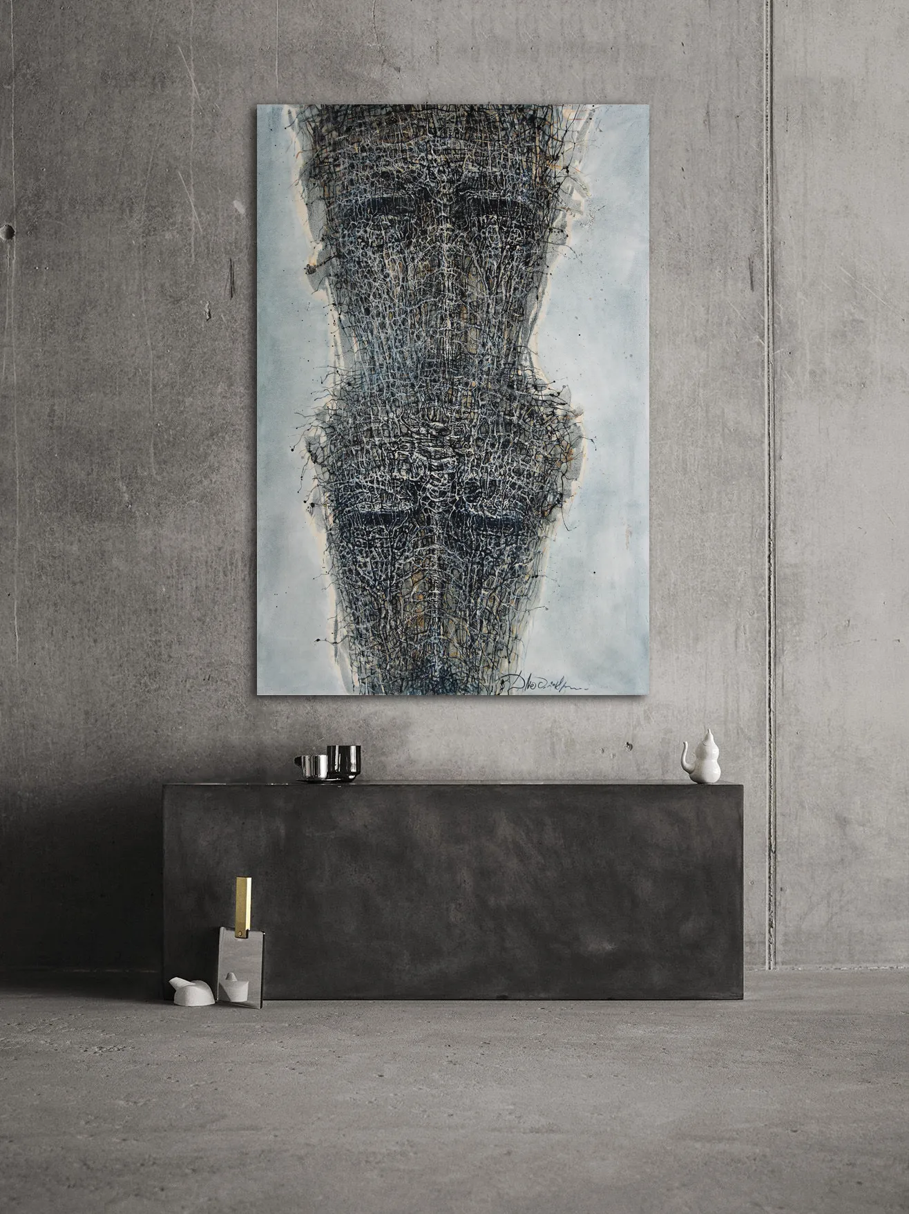 Image of In seguence 2 by Liudmyla Davydenko, size: 100х150, made of oil/canvas, Painting medium, part of the Holova/Head series, priced at €2500 Photo 2 of 2.