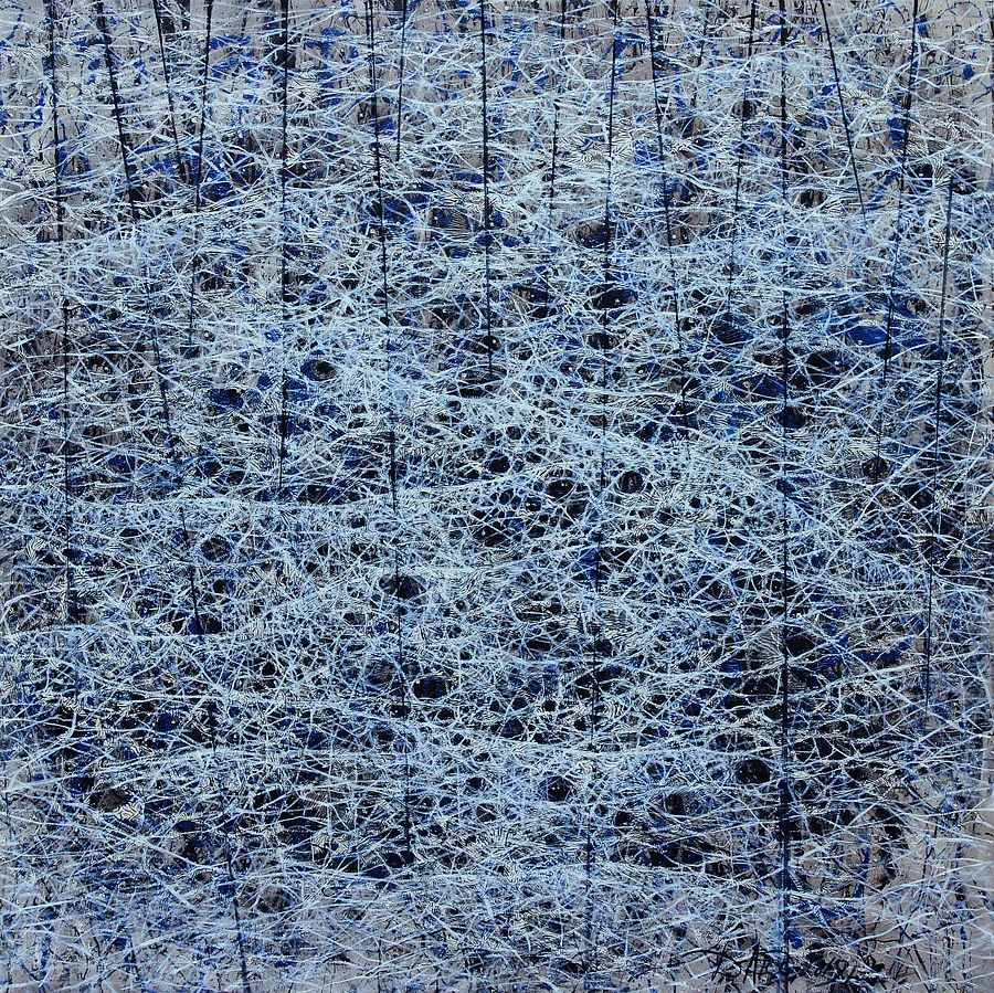 Зображення "Хвилі 2" від Людмила Давиденко, розмір: 140х140, матеріали: олія/полотно, медіум: Живопис, серія: Ризома, ціна: €3000 Фото 1 з 3.