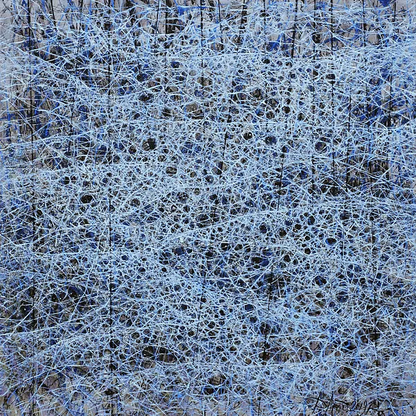 Image of Waves 1 by Liudmyla Davydenko, size: 140х140, made of oil/canvas, Painting medium, part of the Rhizome series, priced at €3000