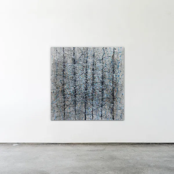 Image of Ізоплети 2 by Liudmyla Davydenko, size: 140х140, made of oil/canvas, Painting medium, part of the Isolines series, priced at €3000 Photo 2 of 2.