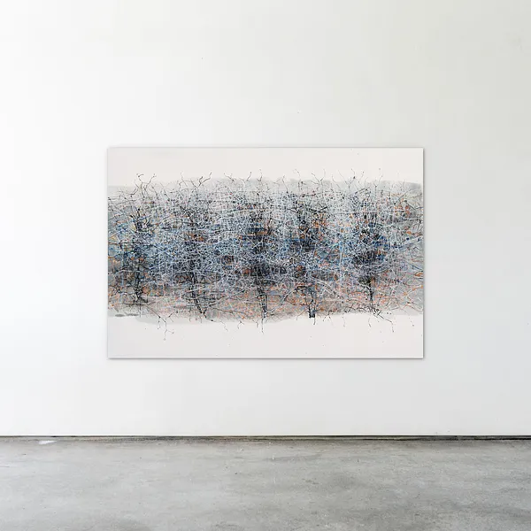 Image of Horizontal 2 by Liudmyla Davydenko, size: 150х100, made of oil/canvas, Painting medium, part of the Isolines series, priced at €2500 Photo 2 of 2.