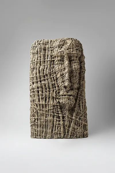 Image of Redoubling by Liudmyla Davydenko, size: 48х27х14, made of chamotte, glaze, Sculpture medium, part of the Holova/Head series, priced at €1200 Photo 2 of 3.