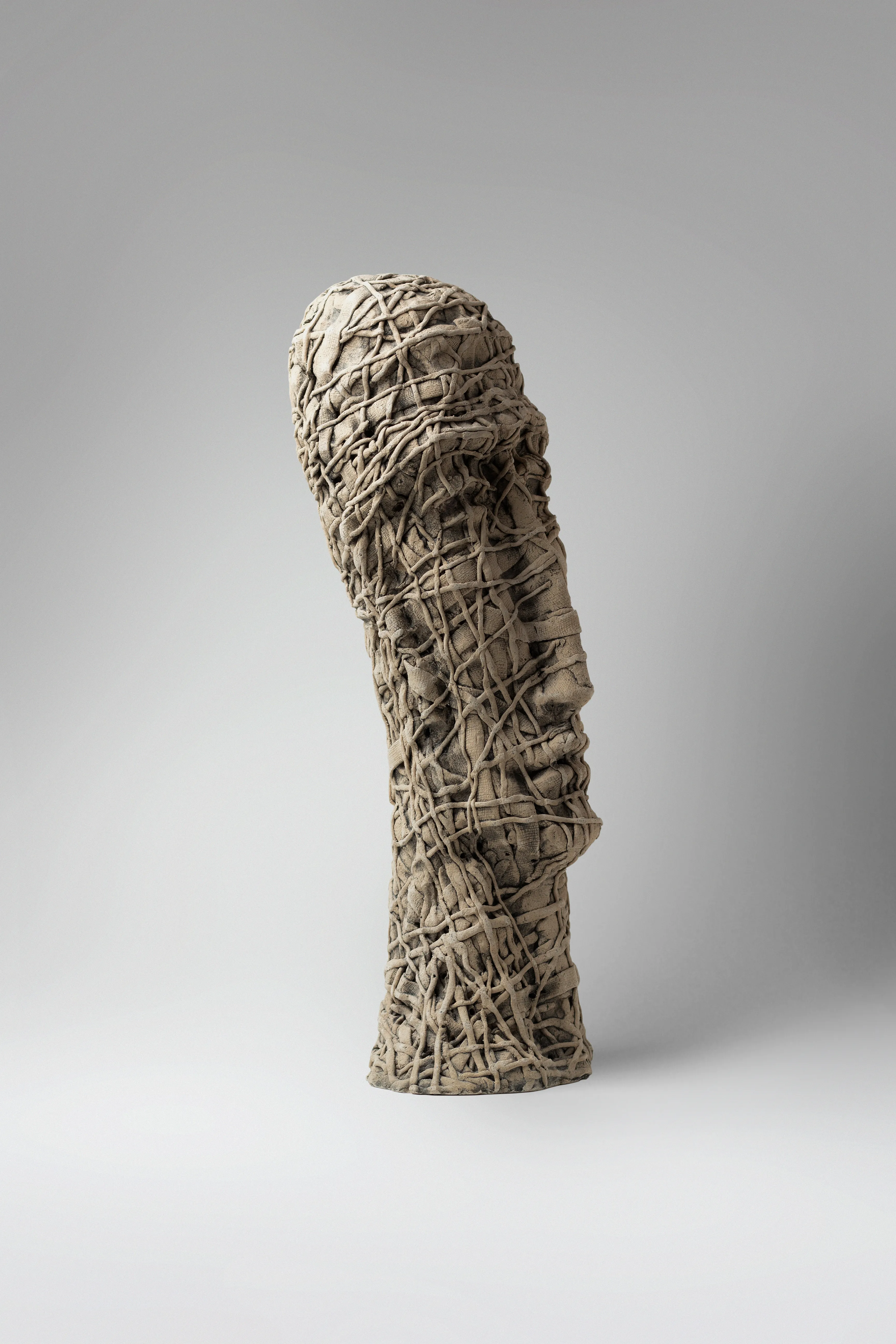 Image of If only by Liudmyla Davydenko, size: 46х15х16, made of chamotte, glaze, Sculpture medium, part of the Holova/Head series, priced at €1000 Photo 3 of 3.