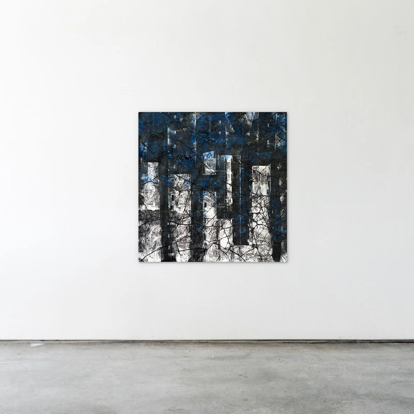 Image of Non-return 1 by Liudmyla Davydenko, size: 100x100, made of oil/canvas, Painting medium, part of the Synergetics series, priced at €1500 Photo 2 of 3.