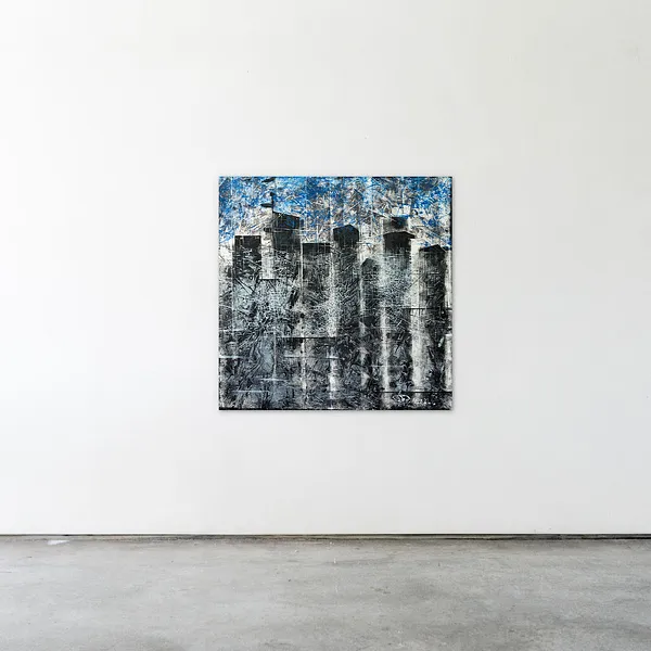 Зображення "Неповернення 2" від Людмила Давиденко, розмір: 100x100, матеріали: олія/полотно, медіум: Живопис, серія: Сінергетика, ціна: €1500 Фото 2 з 3.