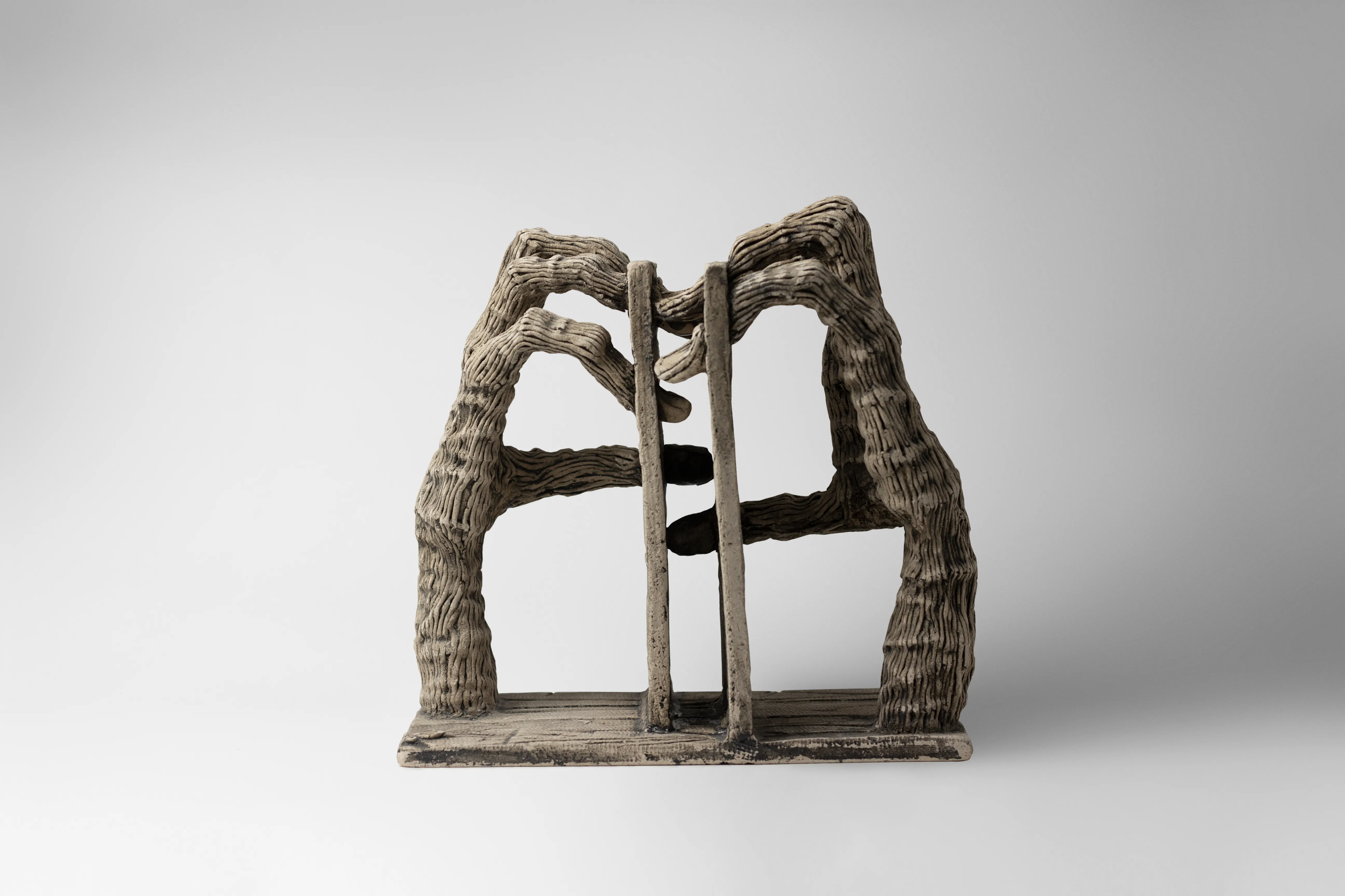 Image of Penetrate by Liudmyla Davydenko, size: 25х24х15, made of chamotte, glaze, Sculpture medium, part of the Holova/Head series, priced at €700 Photo 2 of 3.