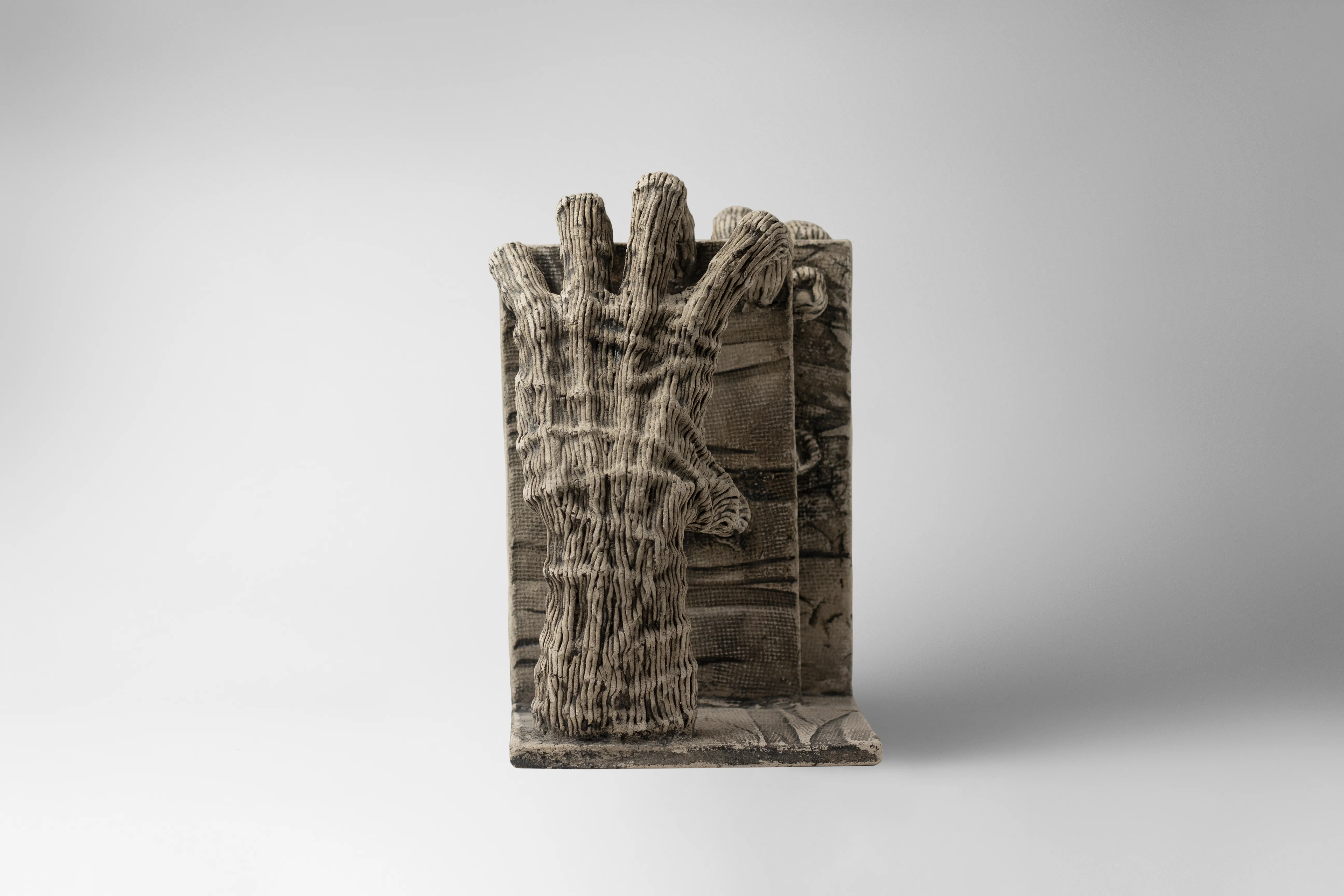 Image of Penetrate by Liudmyla Davydenko, size: 25х24х15, made of chamotte, glaze, Sculpture medium, part of the Holova/Head series, priced at €700 Photo 3 of 3.