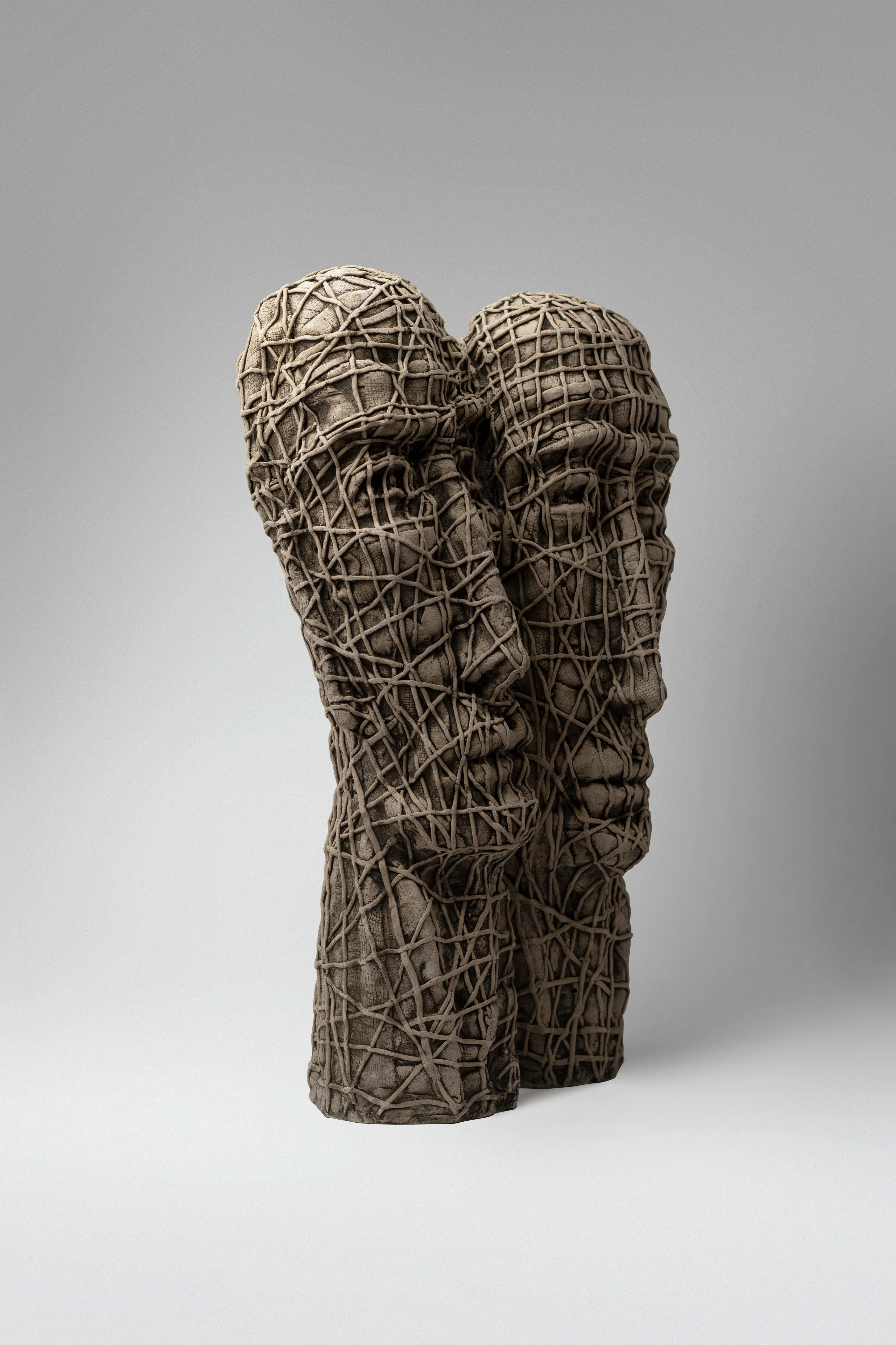 Image of Beside by Liudmyla Davydenko, size: 47х25х18, made of chamotte, glaze, Sculpture medium, part of the Holova/Head series, priced at $1200 Photo 3 of 3.